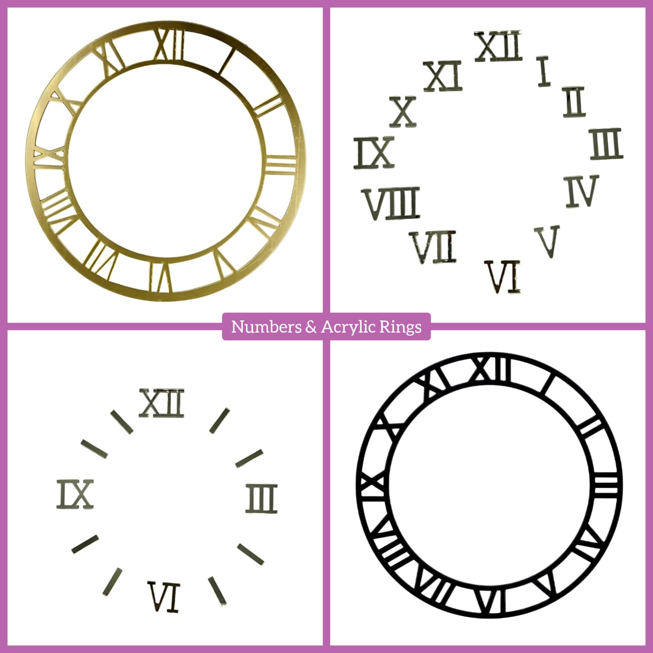 Number & Acrylic Rings